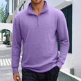 thumbnail image 2 of CONZONE Mens Pullover Sweatshirts Long Sleeve Sweatshirt for Men Trendy Plus Size Quarter Zip Stand Collar Fall Hoodie Sweatshirt, 2 of 5