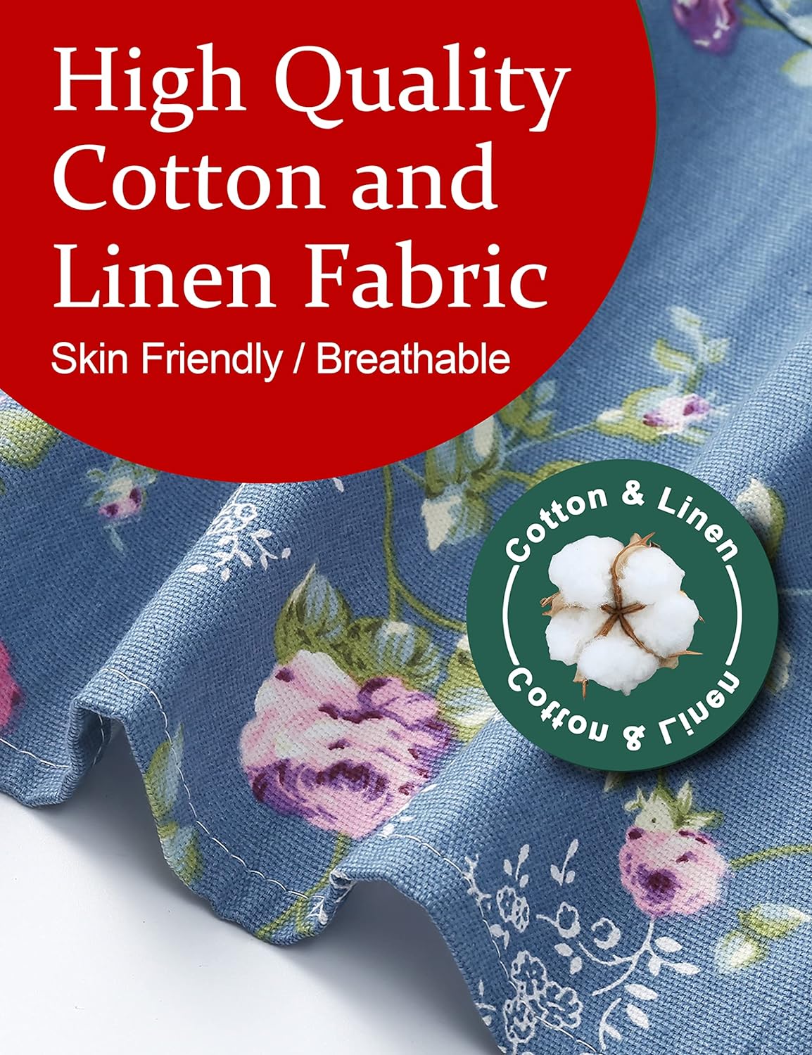 Cozy Adjustable Cross Back Aprons for Women with Pockets Cotton Linen Cooking Kitchen Baking