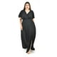 thumbnail image 5 of Vestido largo con abertura Roman Fashion / Tallas Extras, 2010 (Negro) negro 38, 5 of 6