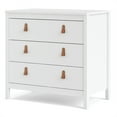 thumbnail image 5 of Pemberly Row Mid-Century Engineered Wood 3 Drawer Chest in White, 5 of 17