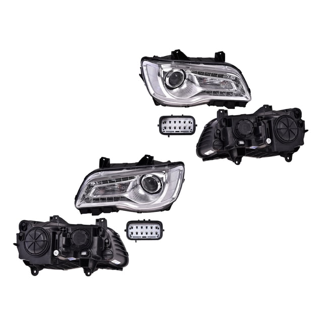 Par de FAROS DEPO 300 2015 al 2017 FONDO Cromado