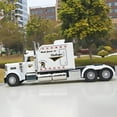 thumbnail image 4 of Anmyjuly 1/24 Diecast Cars Metal Semi Trucks and Trailer Toy, Tow Truck Model for Boys Ages 4-7, White, 4 of 9