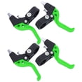 thumbnail image 3 of Palancas de freno de bicicleta para niños, ergonómicas y ajustables, para manillar de 22,2 mm/0,9 pulgadas de diámetro, color negro y verde, 3 of 14