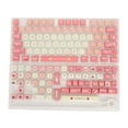 thumbnail image 2 of Teclas para teclado mecánico juego de teclas con patrón de fresa color crema sin desvanecimiento para 96 ​​teclados mecánicos para 61 teclados mecánicos, 2 of 8