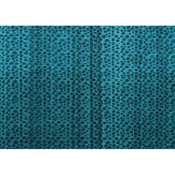 Ahgly Company Indoor Rectangle Abstract Light Blue Modern Area Rugs, 8' x 12'