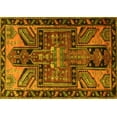 thumbnail image 1 of Ahgly Company Machine Washable Indoor Rectangle Persian Yellow Traditional Area Rugs, 3' x 5', 1 of 4