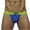 Blue, variant on Men's Quick Dry Thong Briefs Solid Color Breathable Elastic Waist Comfort Underwear for Daily Wear