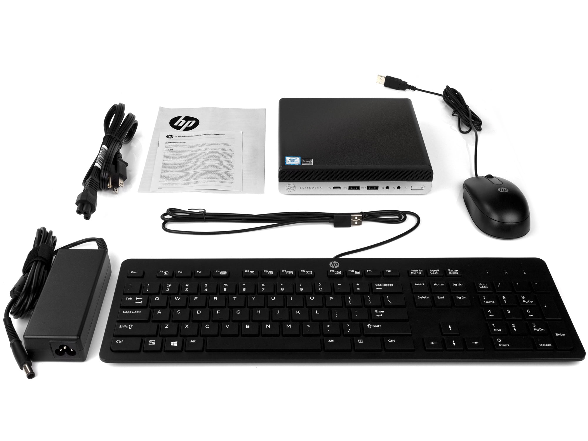 Restored HP EliteDesk 800 G3 Mini PC, Intel Core i7-6700 Upto 4.0GHz, 8GB RAM, 512GB SSD, DisplayPort, Wi-Fi, Bluetooth, Windows 10 Pro (Refurbished)