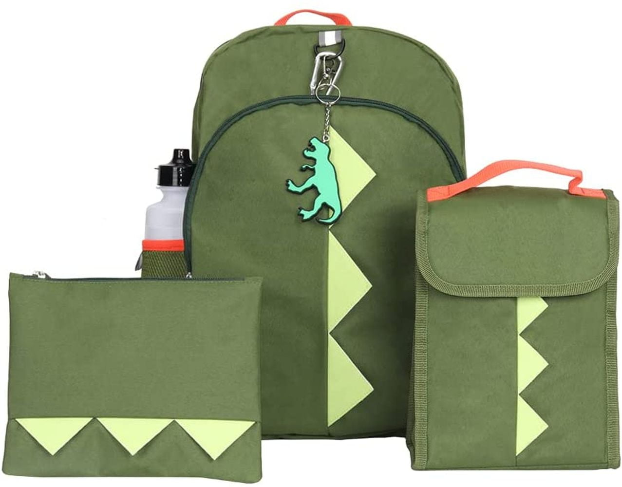Ralme Boys Dinosaur Backpack with Lunch Box 6 Piece 16 inch