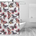 thumbnail image 4 of Sigee Vintage Butterflies for Waterproof Fabric Shower Curtain 72" W x 72" H for Bathroom Shower Curtain, 4 of 5