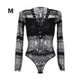 thumbnail image 3 of Lencería de encaje para mujer Babydoll erótico con cuello en V Ropa de club encantador, Negro, M seitruly XX0182-02B, 3 of 7