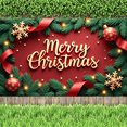 thumbnail image 7 of Decorative Design Christmas Banner Evergreen Border Red Ribbon Decorative Balls for Holiday Party Indoor Decoration Seasonal Celebration, 7 of 7