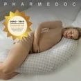 thumbnail image 4 of Pharmedoc Body Pillow for Adults - Side Sleeper Pillow – Maternity and Pregnancy Pillow - Nursing Pillow for Breastfeeding - Pregnancy Must Haves - Arabesque Grey, 4 of 7