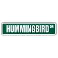 thumbnail image 1 of SignMission SS-624-Hummingbird 6 x 24 in. Hummingbird Street Sign - Bird Red Watcher Watching Birding, 1 of 1