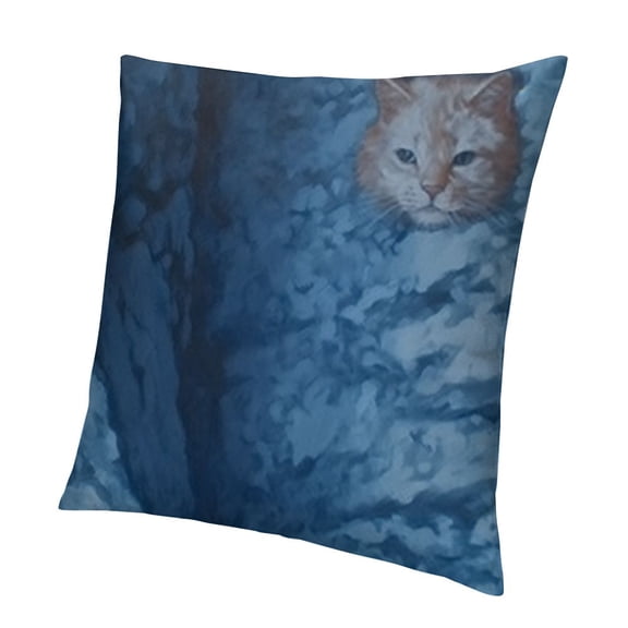 Ice Crushed Throw Pillow Covers Navy Blue Pillow Cases Square Decorative Cushion Covers for Sofa Couch Car