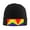 Black, variant on Pride Rainbow Flag Winter Beanie Hats for Men Women Warm Cozy Knitted Cuffed Skull Cap Gray