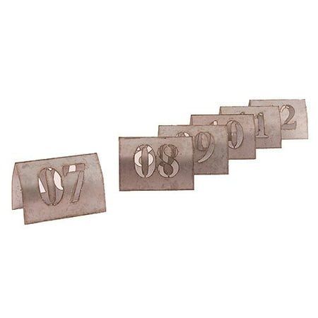 Laser Cut Metal Table Number Set, 7-12