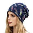 thumbnail image 2 of QSAWXQZ Women's Printed Head Wrap Turban Feather Print Soft Stretch Sleep Cap Outdoor Bandana Free Size, 2 of 4