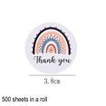 thumbnail image 2 of 500pcs Rainbow Thank You Label Stickers 1.5 Inch Round Wedding Party Decor Birthday Gift Sticker, 2 of 5