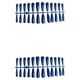 thumbnail image 4 of Minnieouse 24 piezas Uñas postizas Prensa en puntas de envoltura completa Estampado azul Plano 2Conjunto, 4 of 6