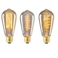 thumbnail image 5 of 220V E27 Home Decor Spiral/Stright Filament Safe Dimmable Warm Lights Edison Light Bulb Home Lighting Incandescent Bulbs Light Appliance T45 SPIRAL FILAMENT, 5 of 8