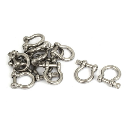 M4 Stainless Steel D Ring Bow Shackle U Lock Chain Buckle 12