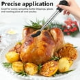 thumbnail image 3 of 2Pcs Baster Stainless Steel Turkey Baster Syringe with Cleaning Brush Meat Marinade Injector with 2 Needles and Detachable Silicone Round Bulb Meat Baster for BBQ Grill Baking Kitchen Cooking, 3 of 3
