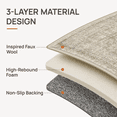 thumbnail image 6 of GENIMO 5'x7' Area Rug for Living Room, Washable Non Slip Soft Persian Rug for Bedroom Dining Room Home Office, Khaki, 6 of 11