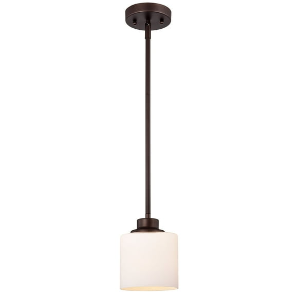 RADIANCE goods Contemporary 1 Light Oil Rubbed Bronze Mini Pendant Ceiling Fixture 6" Wide