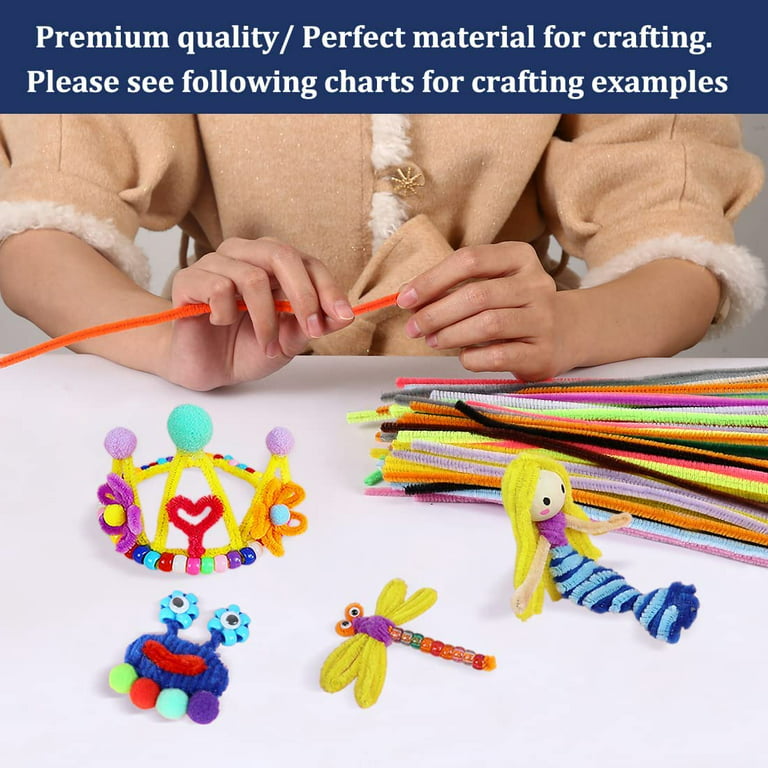  Caydo 200 PCS Pipe Cleaners Craft Supplies Multi-Color