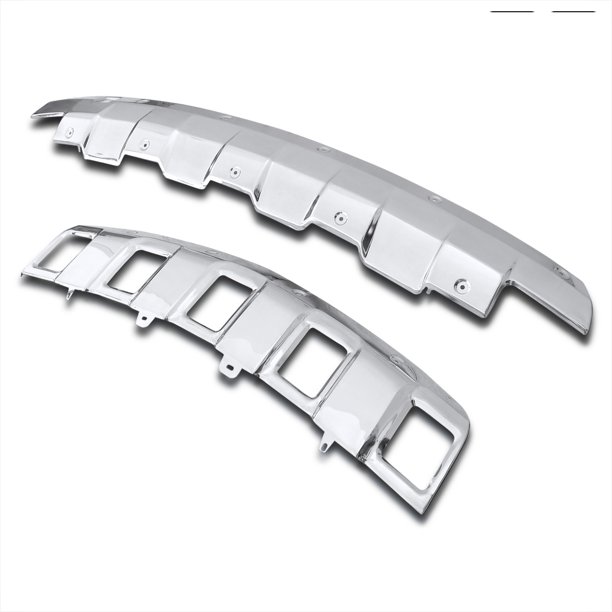 SpecD Tuning Front & Rear Bumper Skid Plate Cover Chrome Compatible