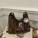 thumbnail image 2 of Bolso de mano de gran capacidad para estudiantes para mujeres en la clase 2025, nuevo bolso de hombro de moda retro de otoño e invierno, bolso de mensajero de alto valor, 2 of 5