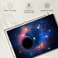 thumbnail image 6 of Elephant Stock Black Hole In Outer Space Wall Art - Horizontal Canvas Wall Art - Living Room Wall Decor - Astronomy & Space Canvas - Black And Blue Decor - 30" x 20", 6 of 8
