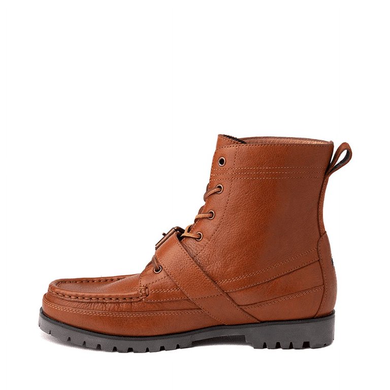 Polo Ralph Lauren Mens Ranger Tumbled Leather B Tan 9.5  display picture 1