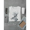 thumbnail image 3 of Sketch Of Sideview Deer T-Shirt Men -Image by Shutterstock, Male 3X-Large, 3 of 4