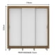thumbnail image 3 of Ropero Closet Madesa Mônaco 3 Puertas Corredizas con Pies Marrón, 3 of 9