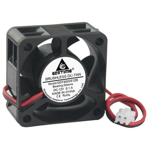 12V 40mm x 40mm x 20mm 4020S DC Brushless 2-pin CPU / Laser / Printer Cooling Fan