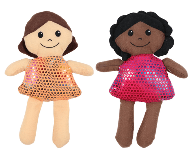 Set of 1 (2 piece) Soft Cuddly Rag Dolls 12in. Plush Doll for Kids