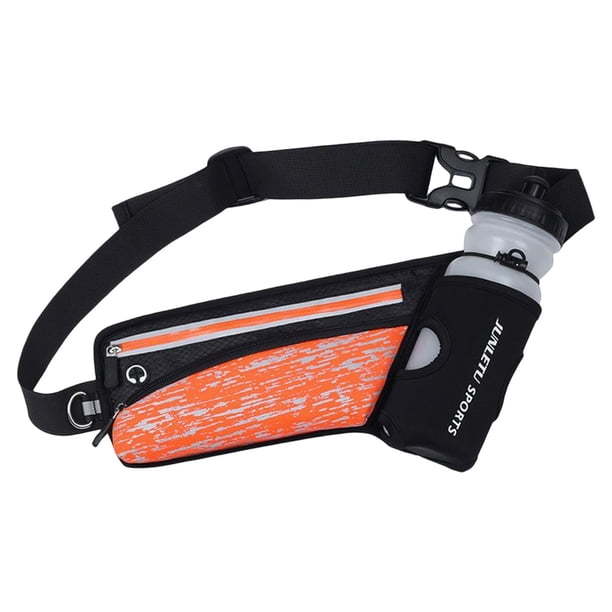 Riñonera multis para , riñonera con bolsillos deportivos, bolsa para teléfono con orificio para auricures, hervidor de agua, cinturón para , Naranja Luminoso shamjiam Riñoneras para correr