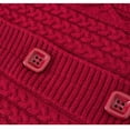 thumbnail image 6 of Arlun Women's Fall Winter Knitted Cardigans Sweater with Pockets Soft Comfy Thermal Button down Cardigan Crewneck Long Sleeve Solid Color Outerwear for Elderly, 6 of 8