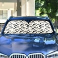 thumbnail image 4 of Lovely Cats and Paw Car Windshield Sun Shade Foldable Car Front Window Visor Heat and UV Protection 53x23.5, 4 of 8