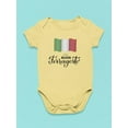 thumbnail image 3 of Buon Ferragosto Italy Flag Bodysuit Infant -Image by Shutterstock,  Newborn, 3 of 4