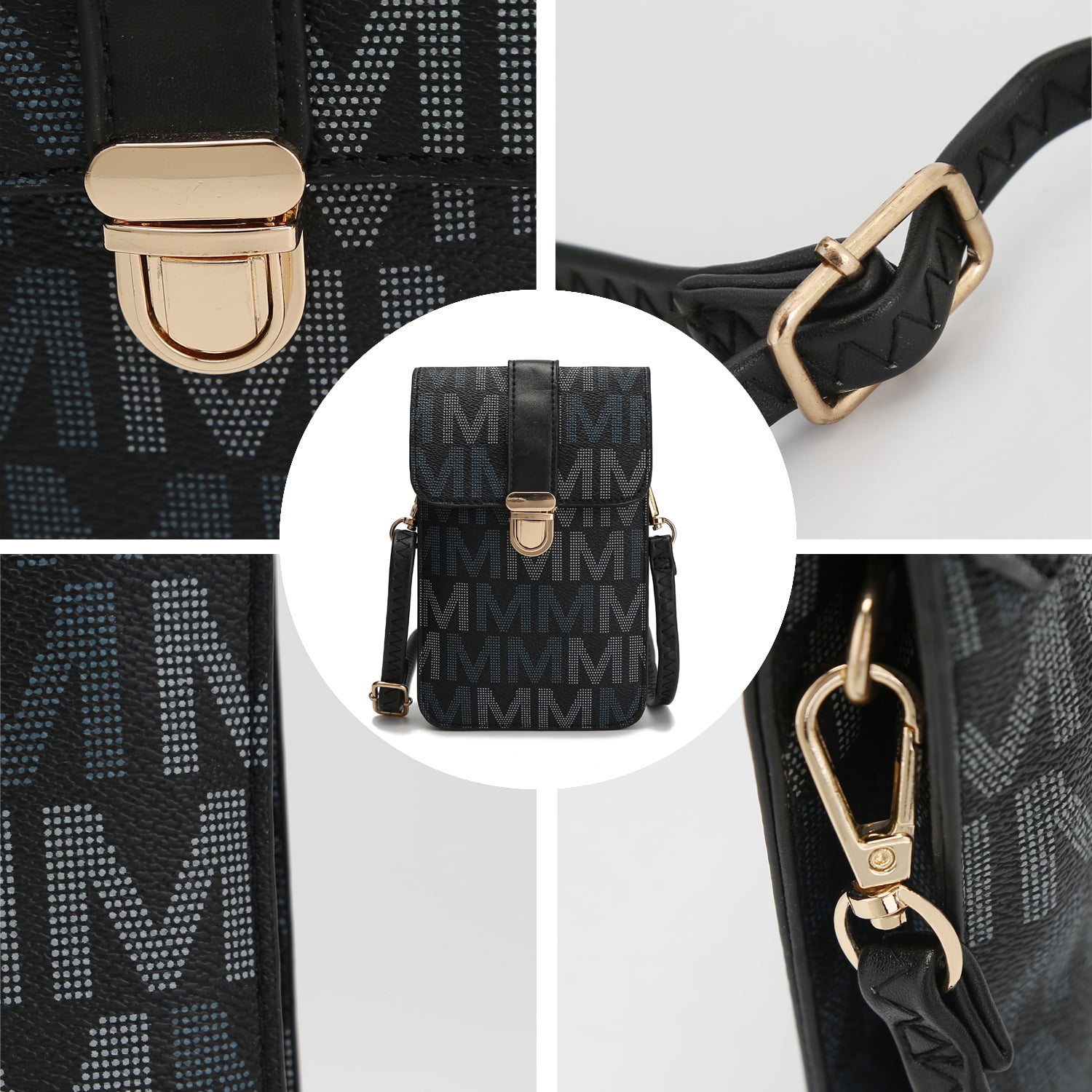 MKF Collection Lulu XL M Signature Phone Wallet Crossbody Handbag by Mia K.