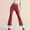 Watermelon Red-03, variant on LIBRCLO Womens Yoga Pants Solid Color High Waisted Bootcut Trousers Casual Plastic Flared Long Pants
