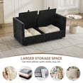 thumbnail image 2 of WUTUTUEE 55" Cloud Modular Loveseat Sofa with Storage, Modern Upholstered Chenille 2-Seater Sectional Sofa with Armrests for Living Room, Small Space, Black, 2 of 8