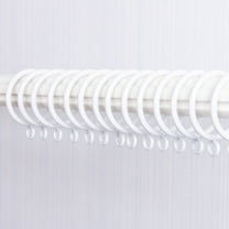 ORDDIART 10Pcs Metal Curtain Hooks for Homeowners in White Color