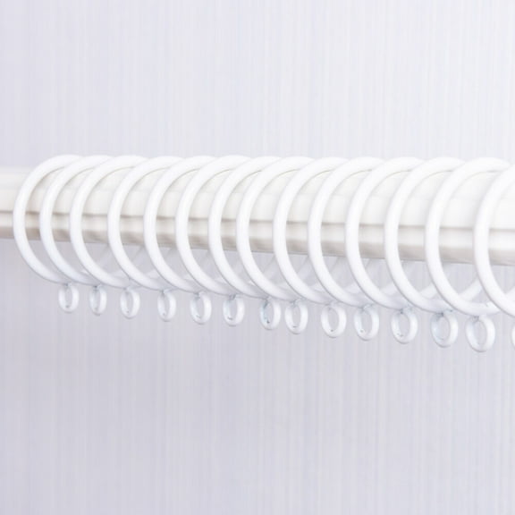 ORDDIART 10Pcs Metal Curtain Hooks for Homeowners in White Color