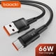 thumbnail image 2 of Toocki-Cable USB tipo C de carga rápida, cargador de 6A A USB C para Samsung, Xiaomi, Huawei, Oppo, Oneplus, Poco, Ipad, Cable de datos, 2 of 5