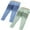2PACK-Blue/Green, variant on 2 Pack 7-13 Years Girl Leggings Footless Tights Yoga Legging Solid Color Skinny Pants