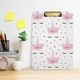 thumbnail image 6 of 12.5"x9" Pink Unicorn Clipboards, Standard A4 Letter Size Nursing Clipboard with Low Profile Metal Clip Decorative Clip Board for Office Supplies,Gold, 6 of 7